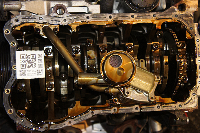 Фотография блока двигателя без поддона (коленвала) AUDI BUB