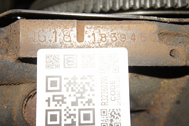 Номер двигателя и фотография площадки Nissan QG18DE