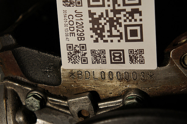 Номер двигателя и фотография площадки VW BDL