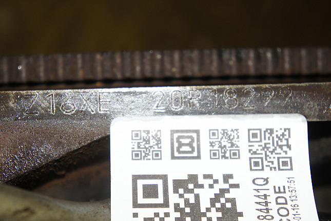 Номер двигателя и фотография площадки Opel Z 16 XE