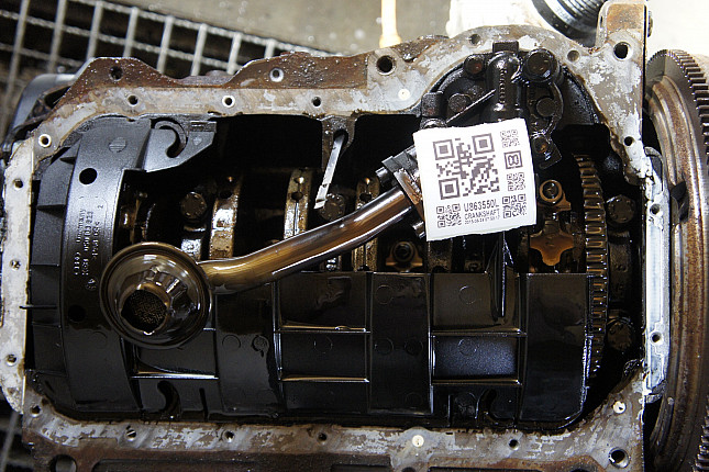 Фотография блока двигателя без поддона (коленвала) Audi AEB