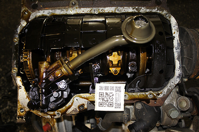 Фотография блока двигателя без поддона (коленвала) VW APU