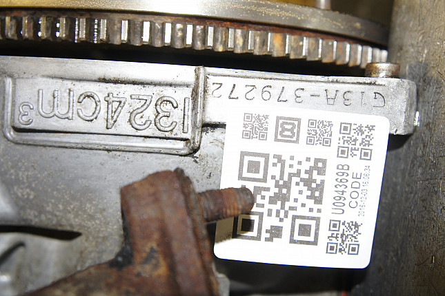 Номер двигателя и фотография площадки Suzuki G13A