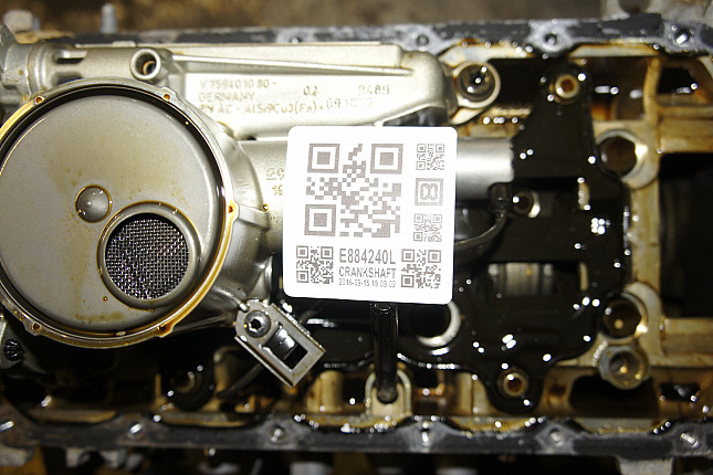 Фотография блока двигателя без поддона (коленвала) Citroen 5FS (EP6C)