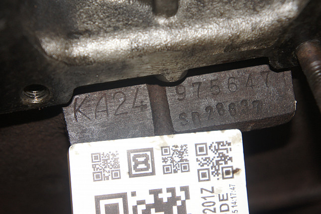 Номер двигателя и фотография площадки Ford KA24-E