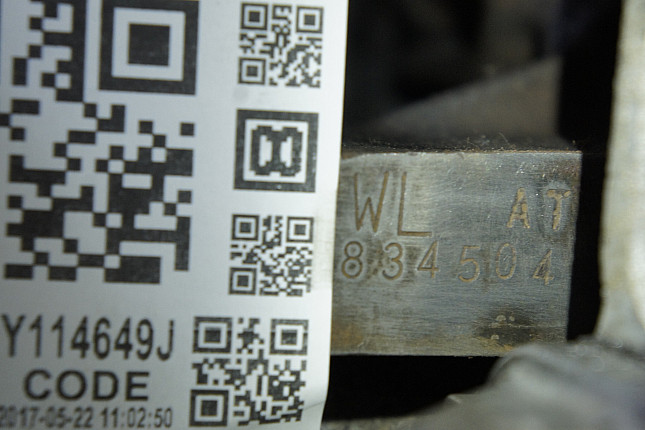 Номер двигателя и фотография площадки Mazda WLAA