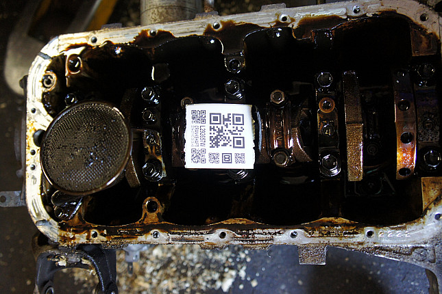 Фотография блока двигателя без поддона (коленвала) SUZUKI G13BB