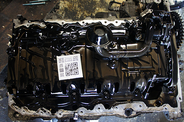 Фотография блока двигателя без поддона (коленвала) VW AXD