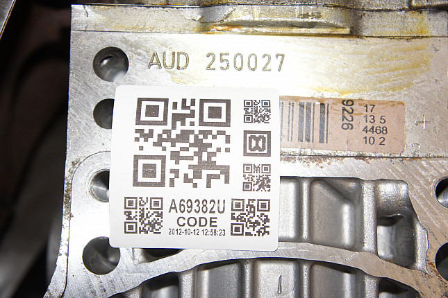 Номер двигателя и фотография площадки VW AUD