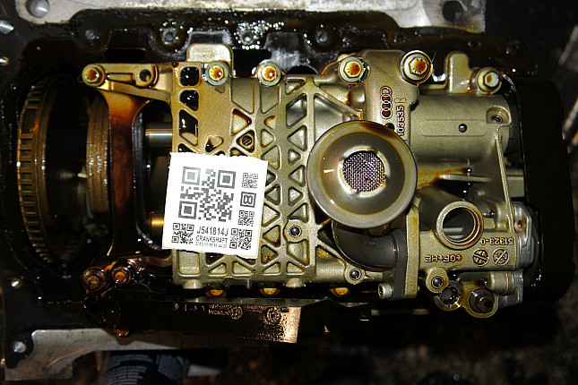 Фотография блока двигателя без поддона (коленвала) AUDI ALT