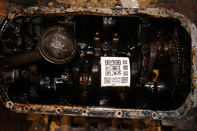 Фотография блока двигателя без поддона (коленвала) HYUNDAI G4EK