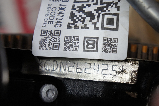 Номер двигателя и фотография площадки Audi CDNC