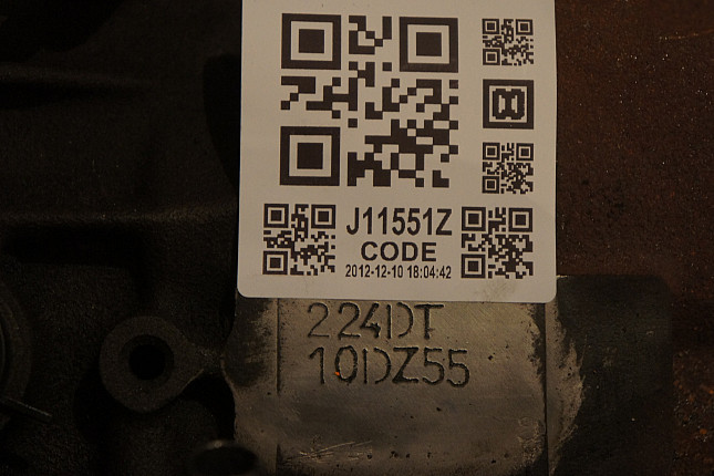 Номер двигателя и фотография площадки LAND ROVER 224DT