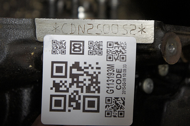 Номер двигателя и фотография площадки AUDI CDNC