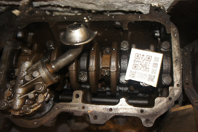 Фотография блока двигателя без поддона (коленвала) VW AAZ