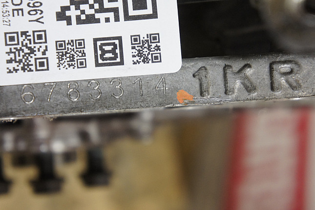 Номер двигателя и фотография площадки Citroen 1KR-FE