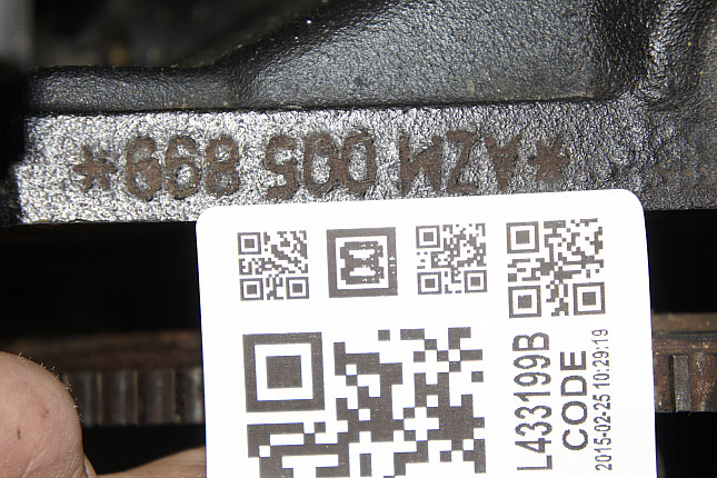 Номер двигателя и фотография площадки VW AZM