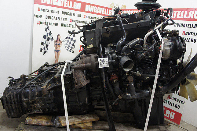 Двигатель вид с боку MAN d0824 + 6МКПП (ZF)