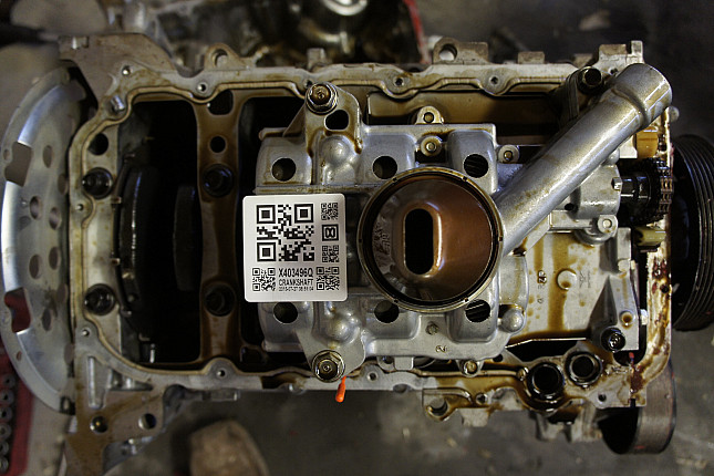 Фотография блока двигателя без поддона (коленвала) Honda R20A2