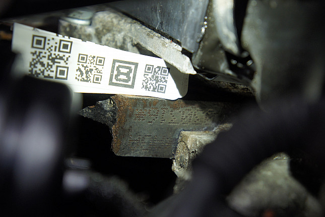Номер двигателя и фотография площадки Audi AGA