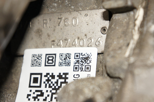 Номер двигателя и фотография площадки RENAULT J7T 760