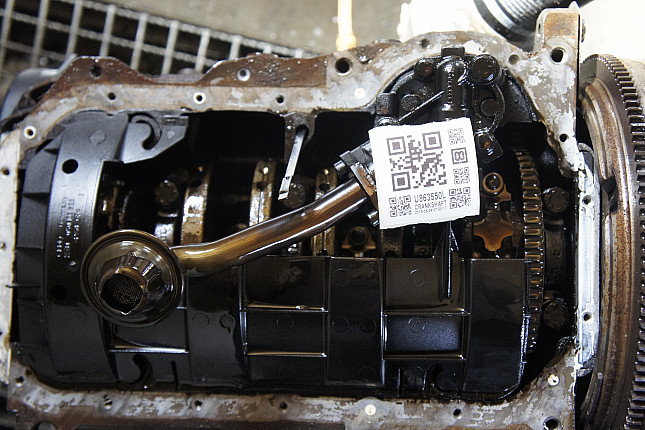 Фотография блока двигателя без поддона (коленвала) Audi AEB