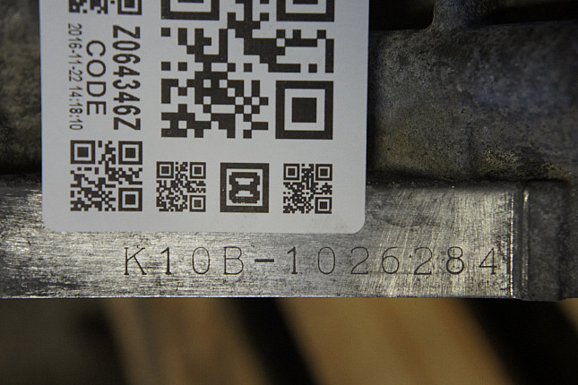 Номер двигателя и фотография площадки Opel K10B