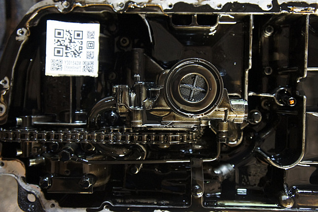 Фотография блока двигателя без поддона (коленвала) AUDI AKE