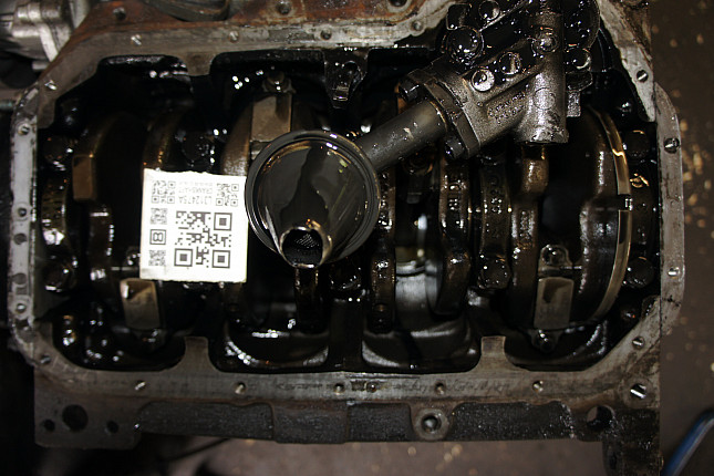 Фотография блока двигателя без поддона (коленвала) VW 1Z