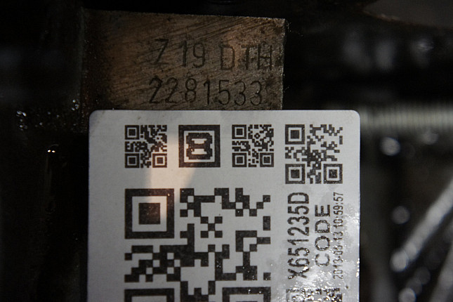 Номер двигателя и фотография площадки CADILLAC Z19DTH