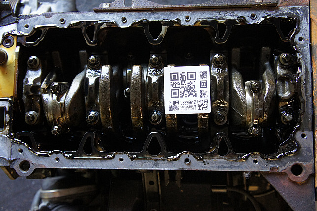 Фотография блока двигателя без поддона (коленвала) OPEL Z 16 XER