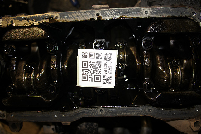 Фотография блока двигателя без поддона (коленвала) NISSAN QG18DE + МКПП