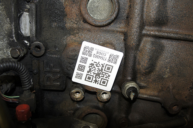 Номер двигателя и фотография площадки  Mazda RF2A