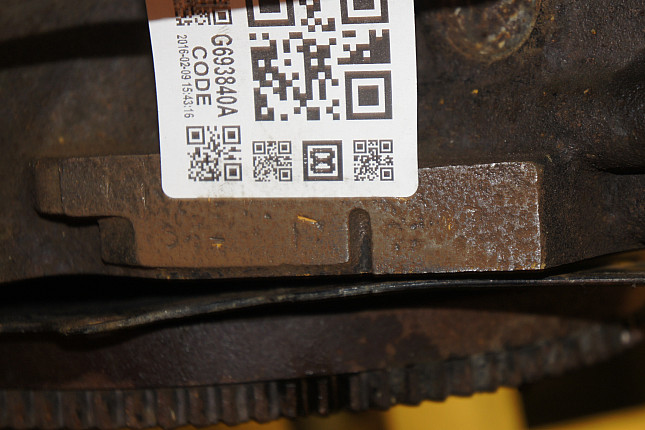 Номер двигателя и фотография площадки Nissan GA16DE